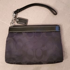 Small black Coach wristlet EUC